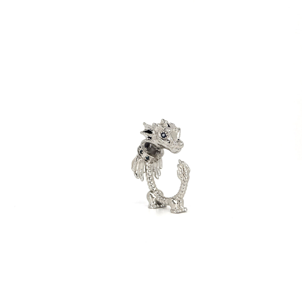 La Dragonne Mini Ring / Silver & Sapphire Collar