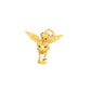 La Cheetah Mythique Shoulder Accessory / Gold Plated Brass & Black Spinel Spots