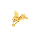 La Cheetah Mythique Shoulder Accessory / Gold Plated Brass & Black Spinel Spots