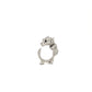 La Dragonne Mini Ring / Silver & Plain Collar