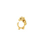 La Dragonne Mini Ring / Gold Vermeil & Plain Collar