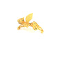 La Cheetah Mythique Shoulder Accessory / Gold Plated Brass & Black Spinel Spots