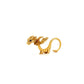 La Dragonne Long Ring / Gold Vermeil & Plain Collar