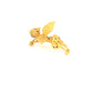 La Cheetah Mythique Shoulder Accessory / Gold Plated Brass & Black Spinel Spots