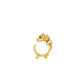 La Dragonne Mini Ring / Gold Vermeil & Plain Collar