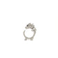 La Dragonne Mini Ring / Silver & Plain Collar
