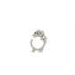 La Dragonne Mini Ring / Silver & Plain Collar