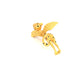 La Cheetah Mythique Shoulder Accessory / Gold Plated Brass & Black Spinel Spots