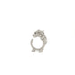 La Dragonne Mini Ring / Silver & Plain Collar