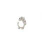 La Dragonne Mini Ring / Silver & Plain Collar