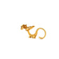 La Dragonne Long Ring / Gold Vermeil & Plain Collar