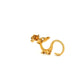 La Dragonne Long Ring / Gold Vermeil & Plain Collar