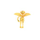 La Cheetah Mythique Shoulder Accessory / Gold Plated Brass & Black Spinel Spots