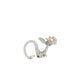 La Dragonne Long Ring / Silver & Plain Collar