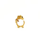 La Dragonne Mini Ring / 18K Gold & Sapphire Necklace