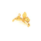 La Cheetah Mythique Shoulder Accessory / Gold Plated Brass & Black Spinel Spots