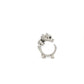 La Dragonne Mini Ring / Silver & Plain Collar