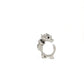 La Dragonne Mini Ring / Silver & Plain Collar