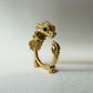 La Petite Dragonne wearring a Collar / 18K Gold Ring & Standing Sculpture