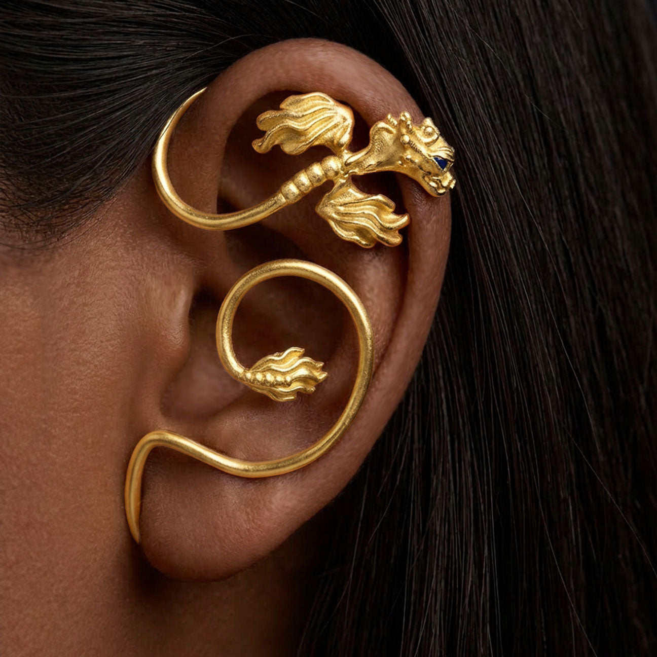 La Dragonne Ear Wrap / Gold Vermeil