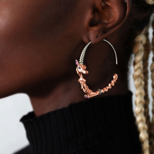 La Licorne Earring / Duotone Pink