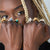 La Dragonne Mini Ring / Gold Vermeil & Plain Collar
