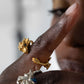 La Dragonne Mini Ring / 18K Gold & Sapphire Necklace