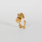 La Dragonne Mini Ring / Gold Vermeil & Plain Collar