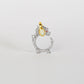 La Dragonne Mini Music Ring / Duotone Silver & Yellow