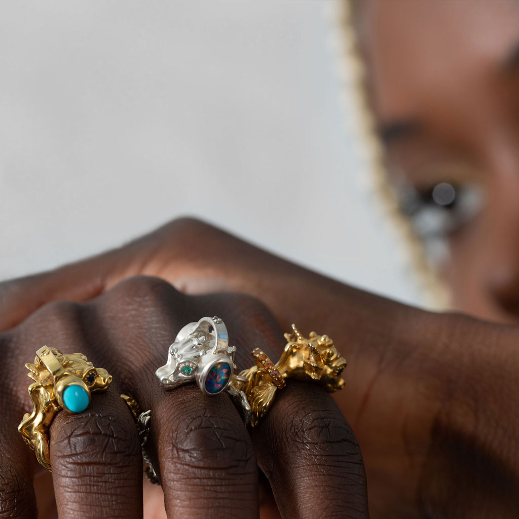 La Dragonne Mini Music Ring / 18K Gold