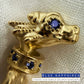 La Petite Dragonne wearring a Collar / 18K Gold Ring & Standing Sculpture