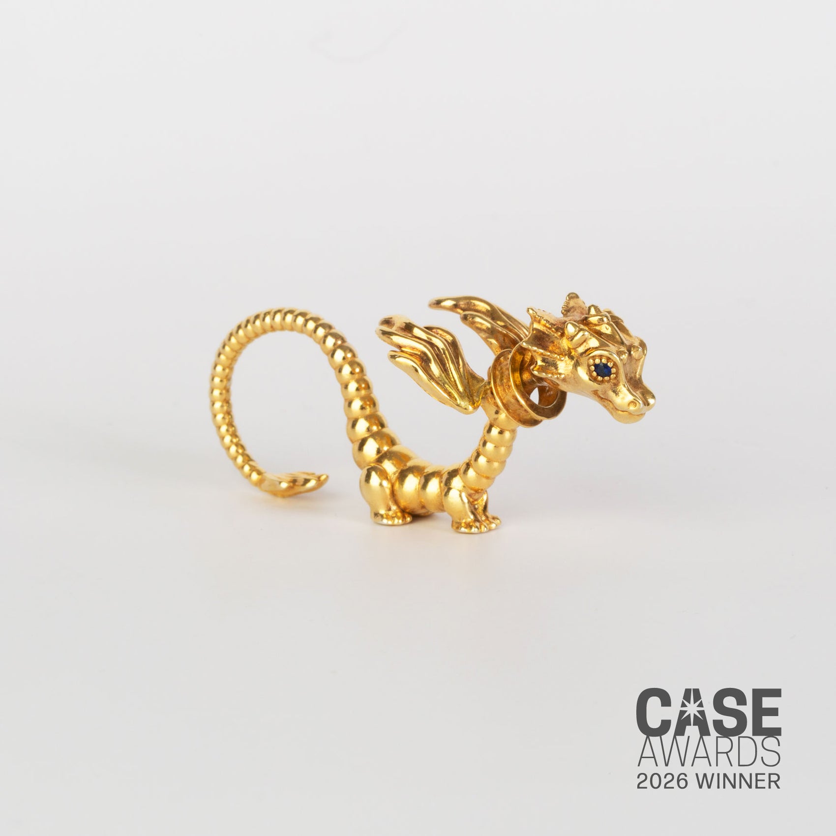 La Dragonne Long Ring / Gold Vermeil & Plain Collar
