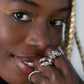 La Dragonne Long Ring / Silver & Plain Collar