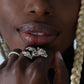 La Dragonne Long Ring / Silver & Plain Collar