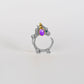 La Dragonne Mini Music Ring / Duotone Silver & Yellow
