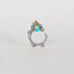 La Dragonne Mini Music Ring / Duotone Silver & Yellow