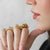 La Dragonne Long Ring / Gold Vermeil & Plain Collar