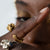La Dragonne Mini Ring / Gold Vermeil & Plain Collar