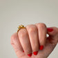 La Petite Dragonne wearring a Collar / 18K Gold Ring & Standing Sculpture