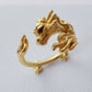 La Petite Dragonne Sleepy / 18K Gold Ring & Standing Sculpture