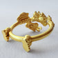 La Petite Dragonne Sleepy / 18K Gold Ring & Standing Sculpture