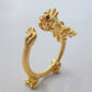 La Petite Dragonne Sleepy / 18K Gold Ring & Standing Sculpture
