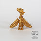 La Dragonne Shoulder Accessory / Brass & Sapphire Collar