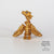La Dragonne Shoulder Accessory / Brass & Sapphire Collar